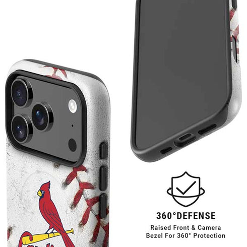 MLB St. Louis Cardinals Game Ball iPhone 17 Pro Max Magsafe Impact Case