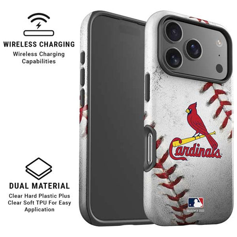 MLB St. Louis Cardinals Game Ball iPhone 17 Pro Max Magsafe Impact Case