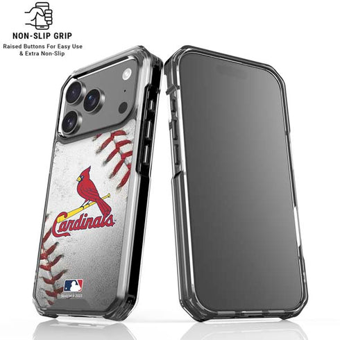 MLB St. Louis Cardinals Game Ball iPhone 18 Pro Clear Case