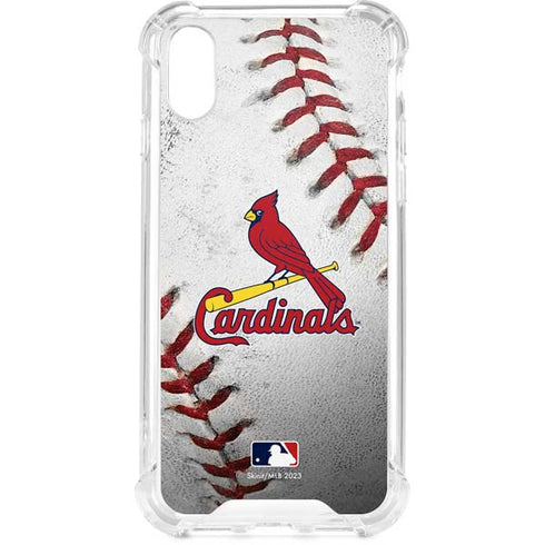 MLB St. Louis Cardinals Game Ball iPhone XS Clear Case