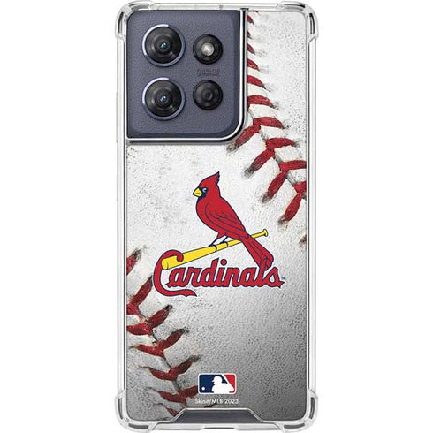 MLB St. Louis Cardinals Game Ball Moto G 5G (2025) Clear Case