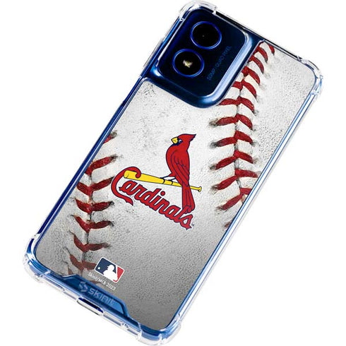 MLB St. Louis Cardinals Game Ball Moto G Play 4G (2024) Clear Case