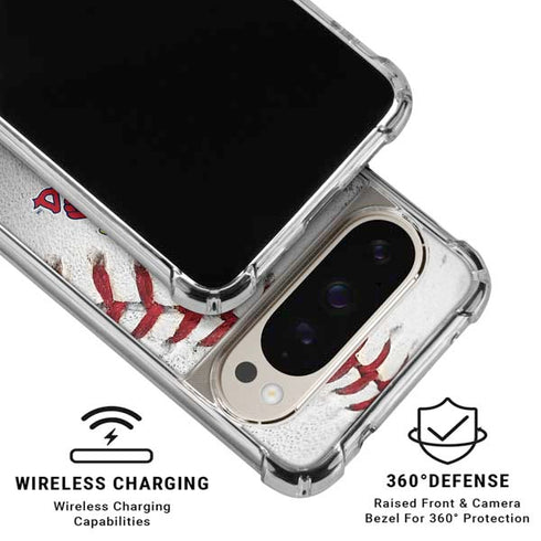 MLB St. Louis Cardinals Game Ball Pixel 9 Pro XL Clear Case