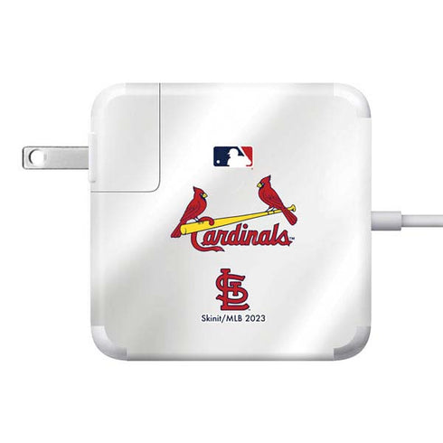 MLB St. Louis Cardinals Home Jersey 85W Power Adapter (15 and 17 inch MacBook Pro Charger) Skin