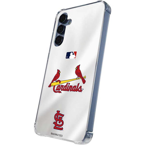 MLB St. Louis Cardinals Home Jersey Galaxy A35 5G Clear Case