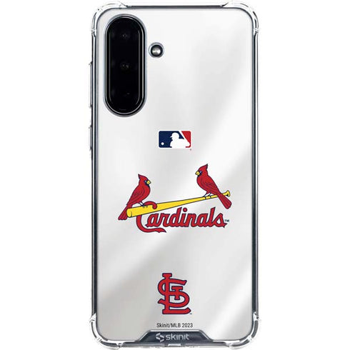 MLB St. Louis Cardinals Home Jersey Galaxy A36 5G Clear Case