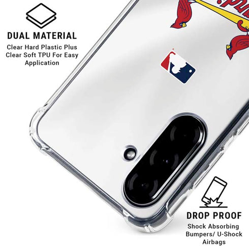 MLB St. Louis Cardinals Home Jersey Galaxy A36 5G Clear Case