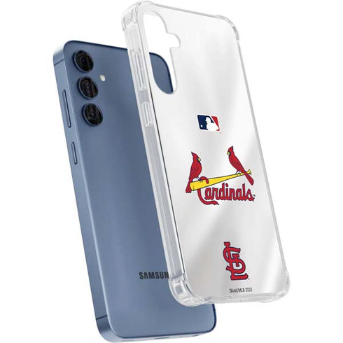 MLB St. Louis Cardinals Home Jersey Galaxy A55 5G Clear Case