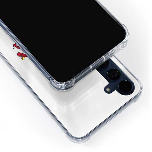 MLB St. Louis Cardinals Home Jersey Galaxy A55 5G Clear Case