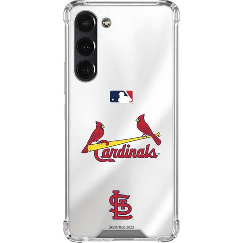 MLB St. Louis Cardinals Home Jersey Galaxy S24 FE Clear Case