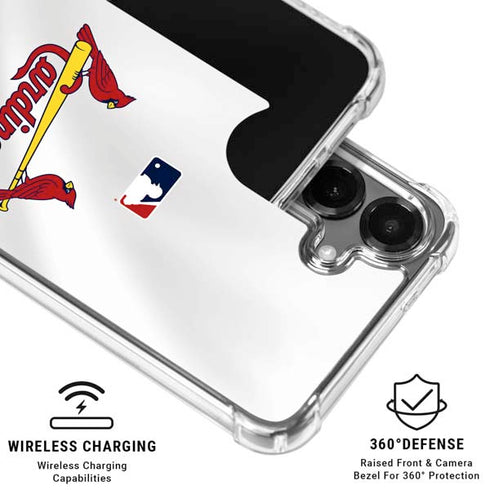 MLB St. Louis Cardinals Home Jersey Galaxy S26 Clear Case