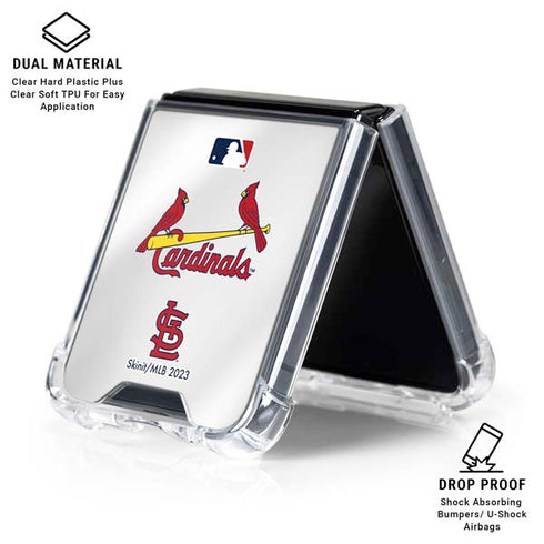 MLB St. Louis Cardinals Home Jersey Galaxy Z Flip6 Clear Case
