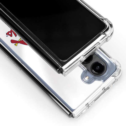 MLB St. Louis Cardinals Home Jersey Galaxy Z Fold5 5G Clear Case