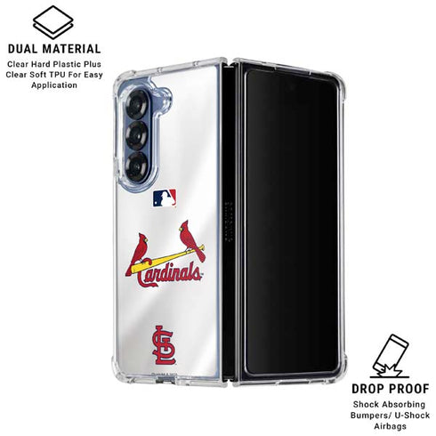 MLB St. Louis Cardinals Home Jersey Galaxy Z Fold6 Clear Case