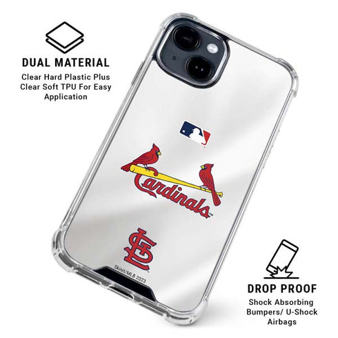 MLB St. Louis Cardinals Home Jersey iPhone 15 Clear Case