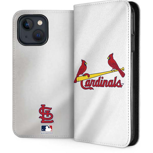 MLB St. Louis Cardinals Home Jersey iPhone 15 Plus Folio Case