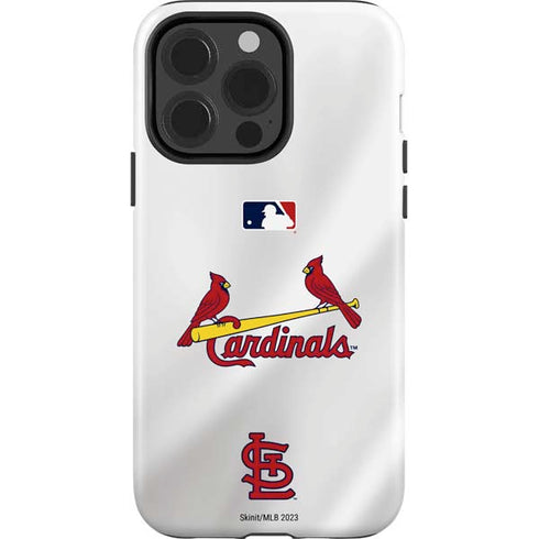 MLB St. Louis Cardinals Home Jersey iPhone 15 Pro Impact Case