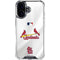 MLB St. Louis Cardinals Home Jersey iPhone 16 Plus Clear Case