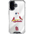 MLB St. Louis Cardinals Home Jersey iPhone 16 Plus Clear Case