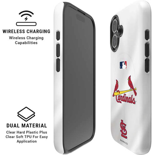 MLB St. Louis Cardinals Home Jersey iPhone 16 Plus Magsafe Impact Case