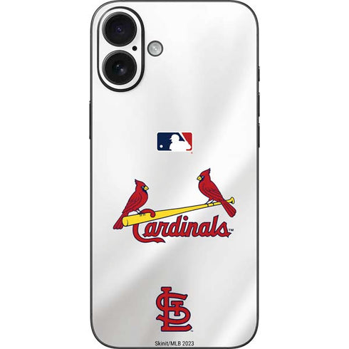 MLB St. Louis Cardinals Home Jersey iPhone 16 Plus Skin