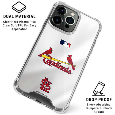 MLB St. Louis Cardinals Home Jersey iPhone 16 Pro Clear Case