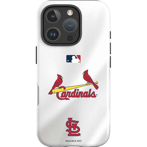 MLB St. Louis Cardinals Home Jersey iPhone 16 Pro Impact Case
