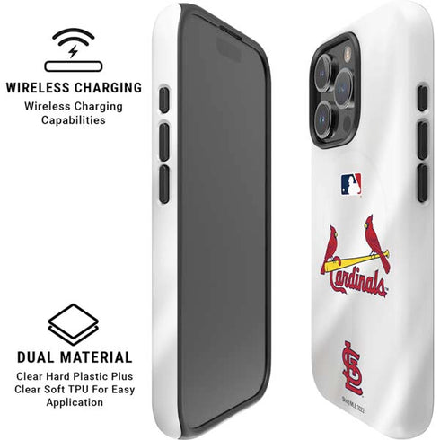MLB St. Louis Cardinals Home Jersey iPhone 16 Pro Max Magsafe Impact Case
