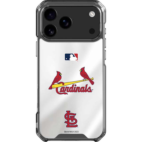 MLB St. Louis Cardinals Home Jersey iPhone 18 Pro Max Clear Case