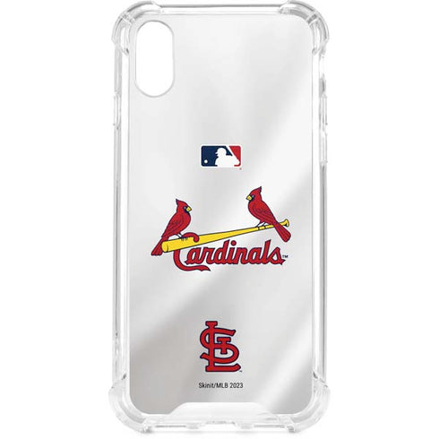 MLB St. Louis Cardinals Home Jersey iPhone XS Clear Case