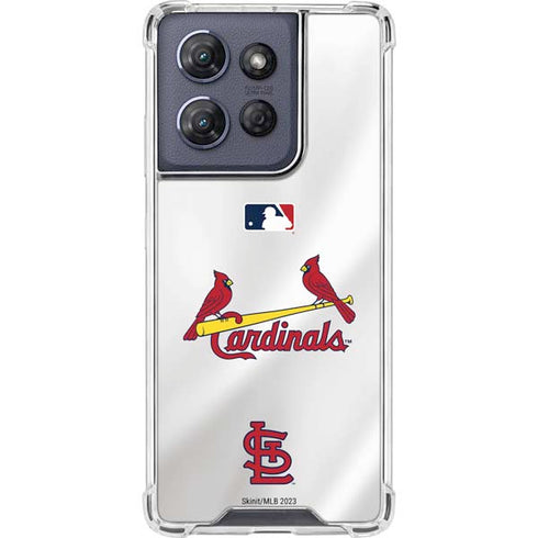 MLB St. Louis Cardinals Home Jersey Moto G 5G (2025) Clear Case
