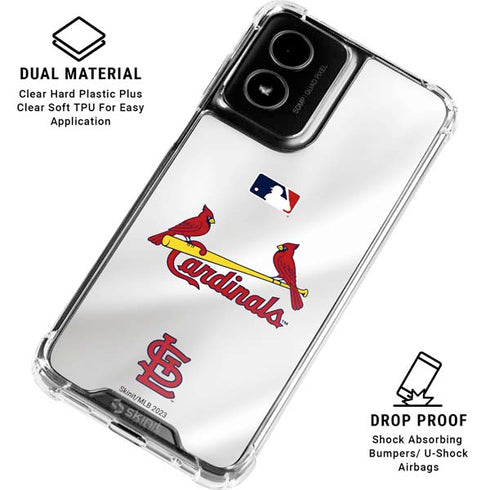 MLB St. Louis Cardinals Home Jersey Moto G Power 5G (2024) Clear Case