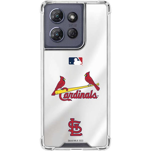 MLB St. Louis Cardinals Home Jersey Moto G Power 5G (2025) Clear Case