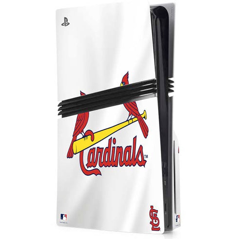 MLB St. Louis Cardinals Home Jersey PS5 Pro Disk Console Skin