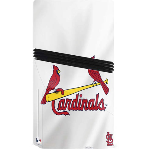 MLB St. Louis Cardinals Home Jersey PS5 Pro Disk Console Skin