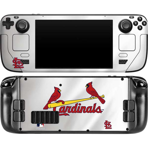 MLB St. Louis Cardinals Home Jersey Steam Deck Handheld Gaming Computer OLED Skin