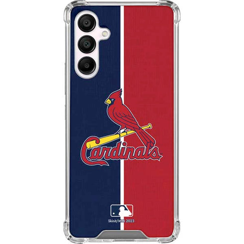 MLB St. Louis Cardinals Split Galaxy A16 5G Clear Case