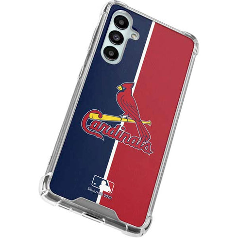 MLB St. Louis Cardinals Split Galaxy A16 5G Clear Case