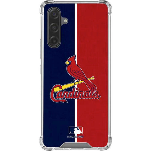 MLB St. Louis Cardinals Split Galaxy A17 Clear Case
