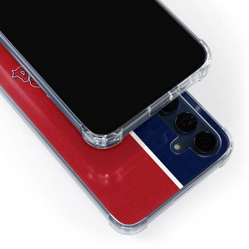 MLB St. Louis Cardinals Split Galaxy A55 5G Clear Case