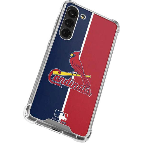 MLB St. Louis Cardinals Split Galaxy S24 FE Clear Case