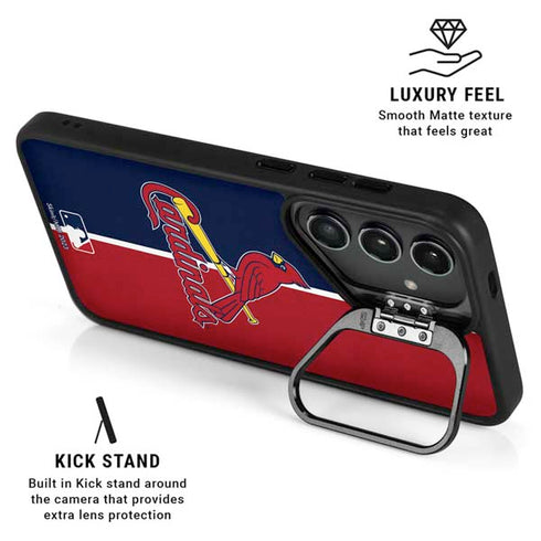 MLB St. Louis Cardinals Split Galaxy S25 Plus Kickstand Case