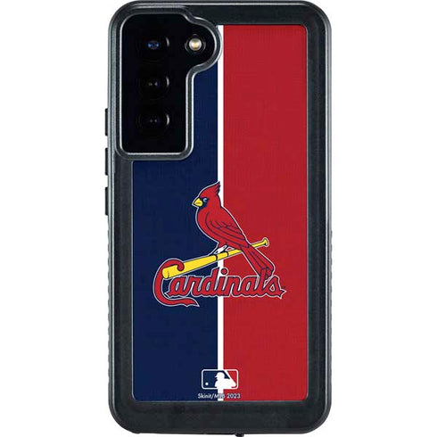 MLB St. Louis Cardinals Split Galaxy S24 Plus Waterproof Case