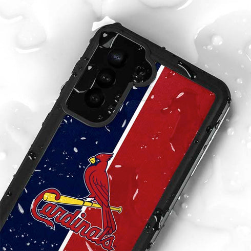 MLB St. Louis Cardinals Split Galaxy S24 Plus Waterproof Case