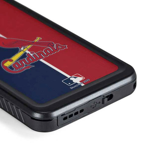 MLB St. Louis Cardinals Split Galaxy S24 Waterproof Case