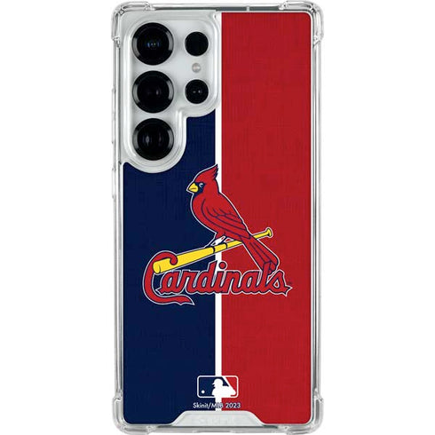 MLB St. Louis Cardinals Split Galaxy S25 Ultra Clear Case
