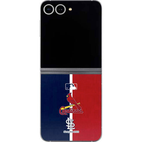 MLB St. Louis Cardinals Split Galaxy Z Flip6 Skin