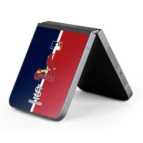 MLB St. Louis Cardinals Split Galaxy Z Flip6 Skin