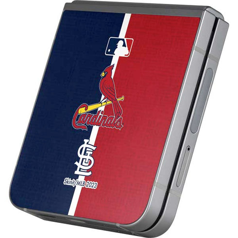 MLB St. Louis Cardinals Split Galaxy Z Flip6 Skin