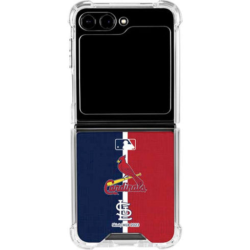 MLB St. Louis Cardinals Split Galaxy Z Flip6 Clear Case